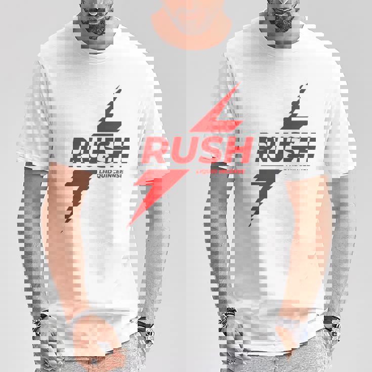 Rush Poppers リキッドインセンス オリジナルゲイボトム Tシャツ 面白い贈り物