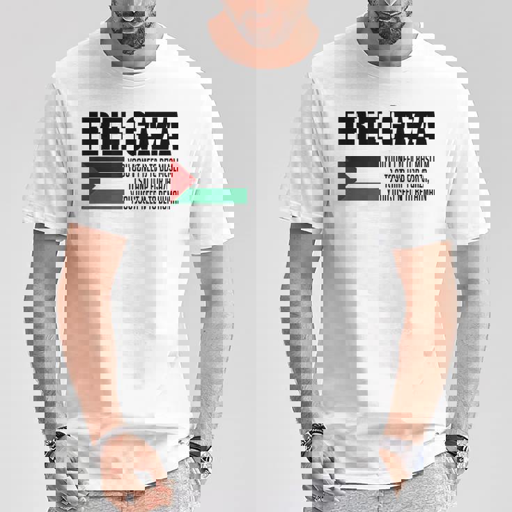 Save Gaza Free Palestine Free Gaza Proud Gaza Palestina Tシャツ 面白い贈り物