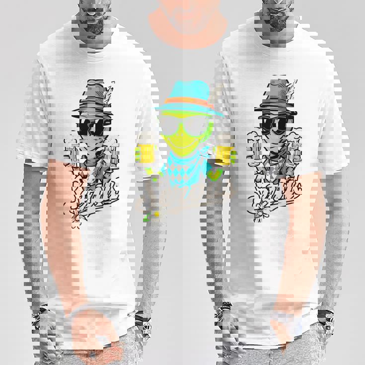 Servus Wiesn Gaudi – 面白いオクトーバーフェストビールバイエルンコスチューム 長袖tシャツ Tシャツ 面白い贈り物