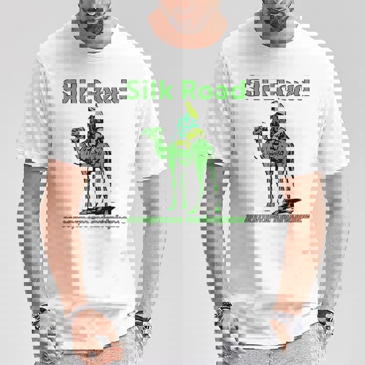 Silk Road 匿名マーケットプレイス キャメル ダークウェブ 暗号 Btc Tシャツ 面白い贈り物
