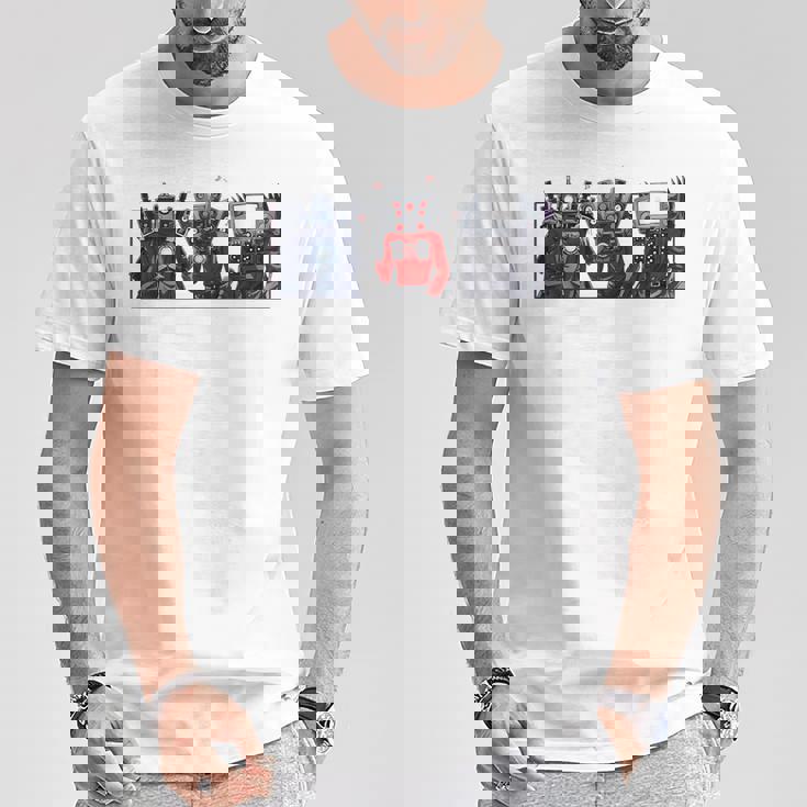 Skibidi トイレスピーカーマン カメラマン トイレ テレビマン Tシャツ 面白い贈り物