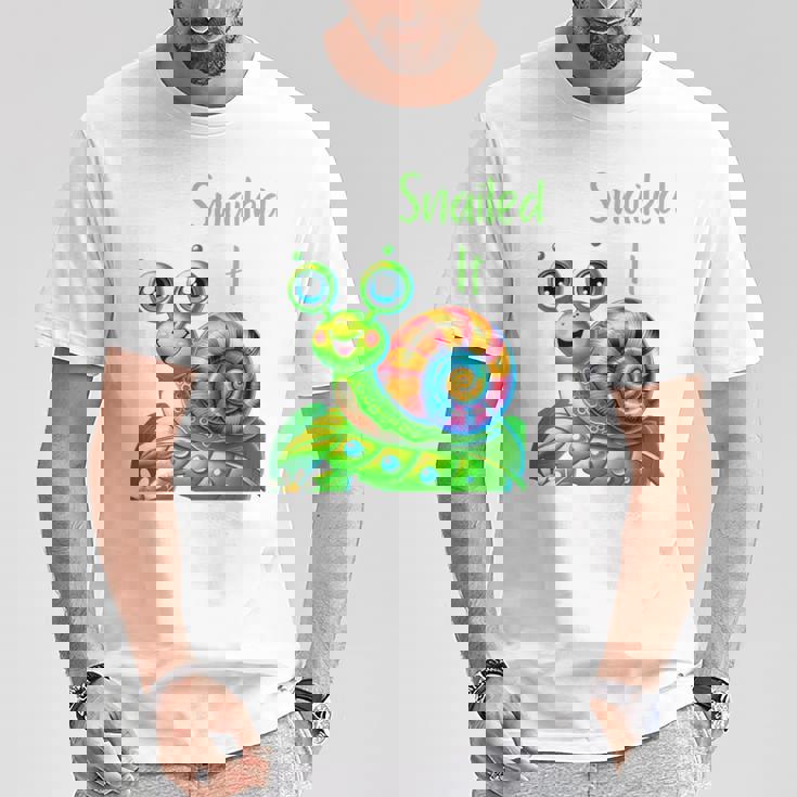 Snailed Itかわいいカタツムリ 長袖tシャツ Tシャツ 面白い贈り物