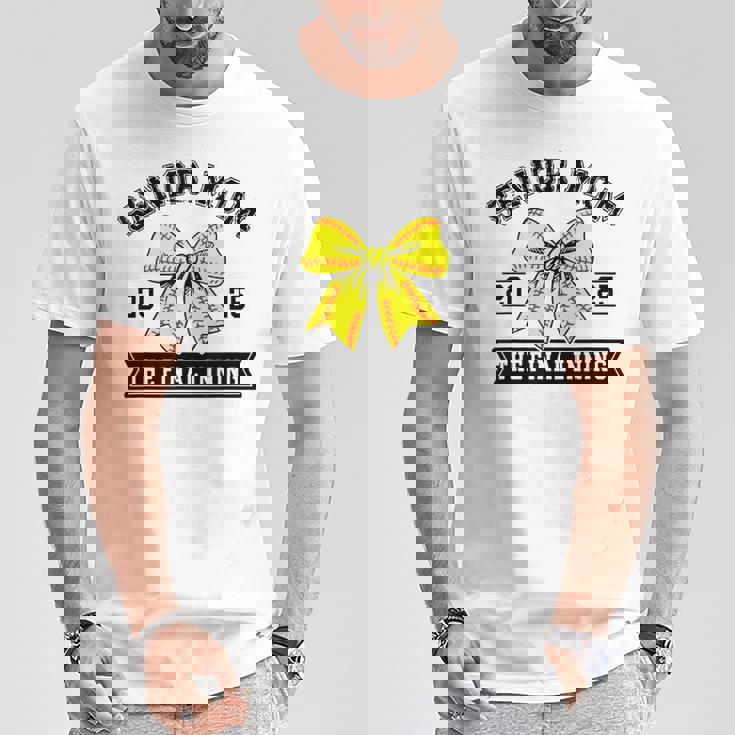 Softball Senior Mom 2025 The Final Inning Softball Mom T-Shirt Unique Gifts