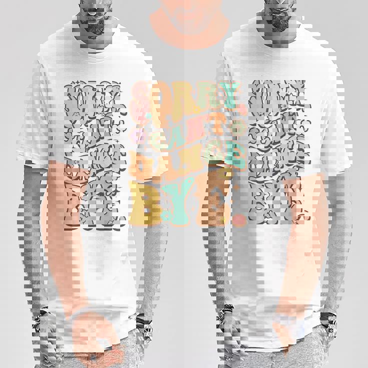 Sorry Can't Dance Bye シャツ キュート ダンス グルービー ヒッピーフラワー Tシャツ 面白い贈り物