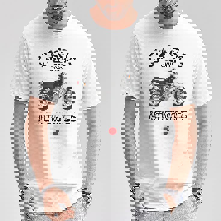 Sr400 ブラックスポーク クラシックバイク モーターサイクリスト オートバイ Tシャツ 面白い贈り物