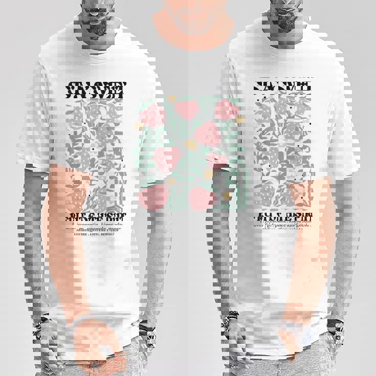 Stayweet Fruit Of Thepirit ストロベリー イエス Tシャツ 面白い贈り物