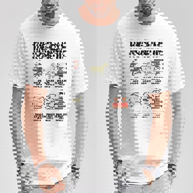 Things I Do Mypare Time 馬 面白い 乗馬 メンズ レディース Tシャツ 面白い贈り物