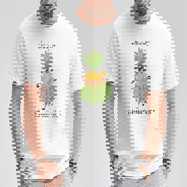 This Is My Hawaiian パイナップル フラダンス ルアウハワイ Tシャツ 面白い贈り物