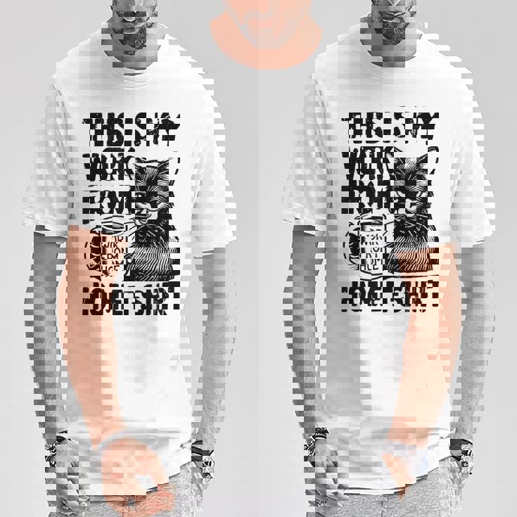 This Is My Work From Homearcastic Cat Remote Worker Tシャツ 面白い贈り物