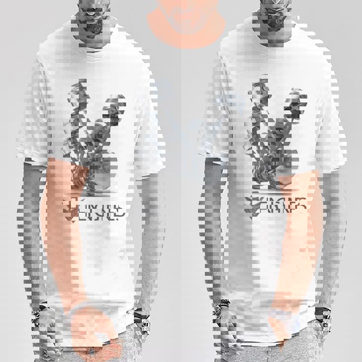 V8 エンジン Tシャツ 面白い贈り物