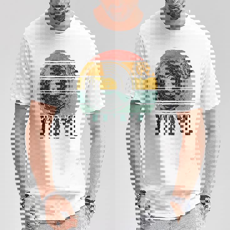 Vinyl Turntable Records Music Lp Djintageun レコードプレーヤー Tシャツ 面白い贈り物