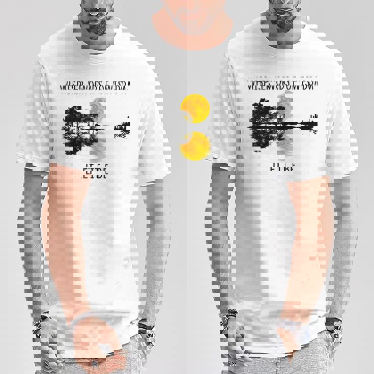Whisper Words Of Wisdom Let-It Be ギター レイクシャドウ Tシャツ 面白い贈り物