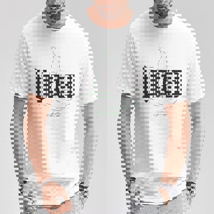 Wicked Movie ロゴ エルファバ スロップ Tシャツ 面白い贈り物