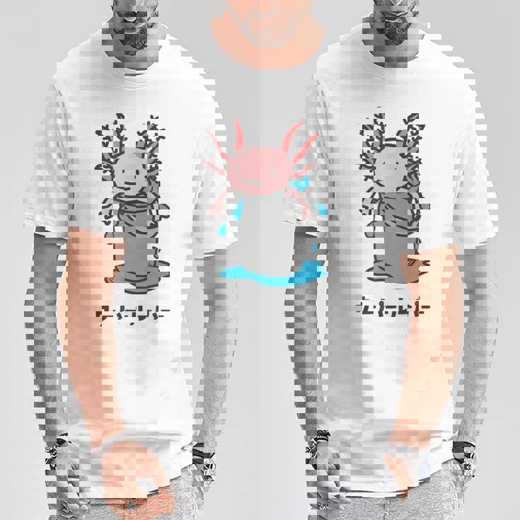 Wooper-Muper メキシカンサラマンダー アフロヘッド かわいい 面白い キッズ Tシャツ 面白い贈り物