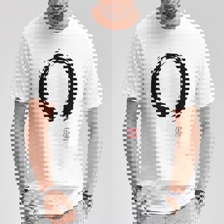 Zen Calligraphy Buddhist Enso Circle Tシャツ 面白い贈り物