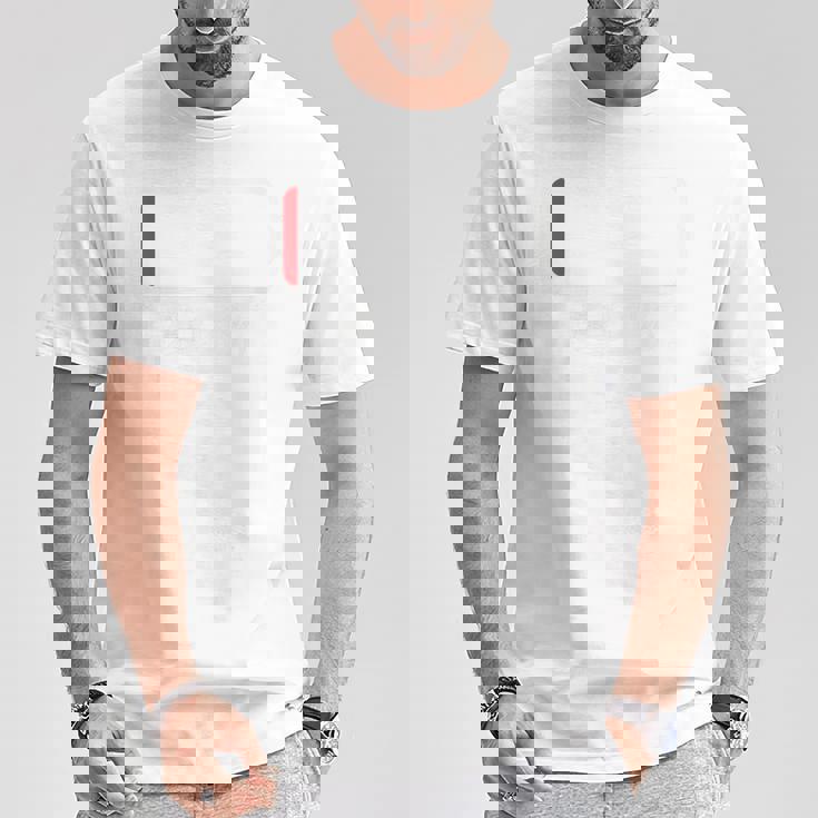 「 電池 残り1 バッテリー 電池切れ」おもしろ 筆文字！服の背面に面白い文字入り Tシャツ 面白い贈り物