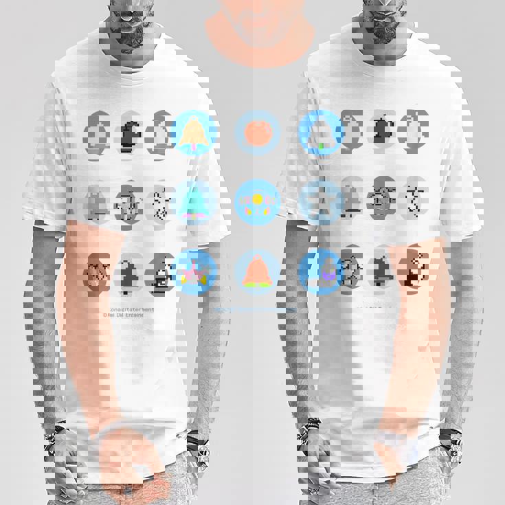 「Twin Bee」9 Circles Tシャツ 面白い贈り物