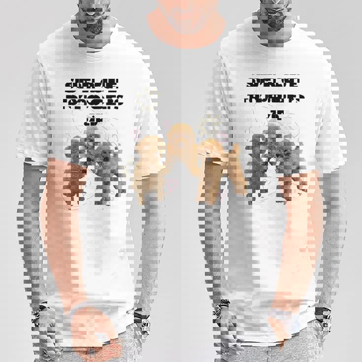 【Super Cute Toypoodles】トイプードル 実写 Tシャツ 面白い贈り物