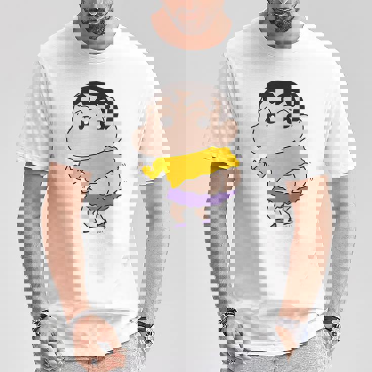 【まんが】クレヨンしんちゃん 尻出ししんちゃん Tシャツ 面白い贈り物