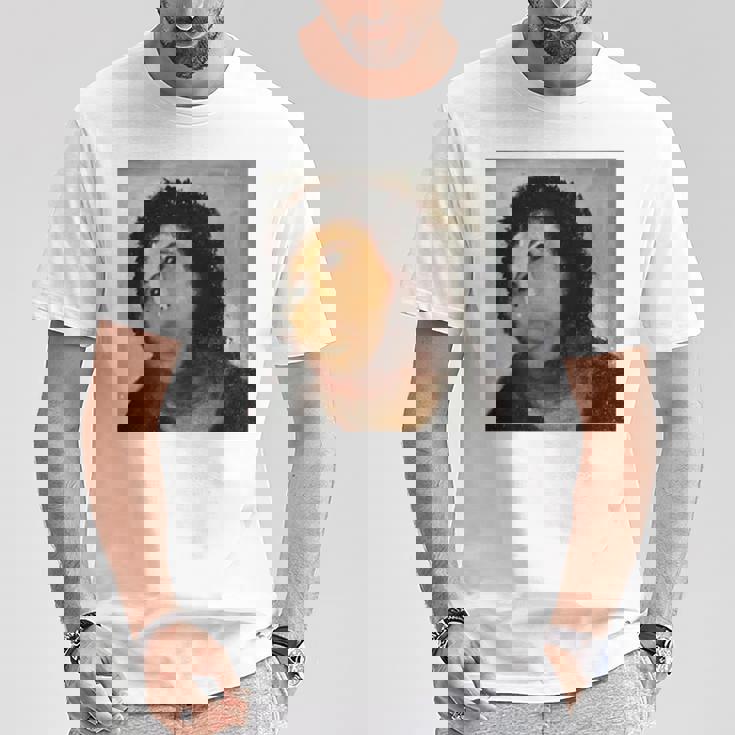 【キリスト画】おばあさんが勝手に修復した教会の壁画が人気爆発 長袖tシャツ Tシャツ 面白い贈り物