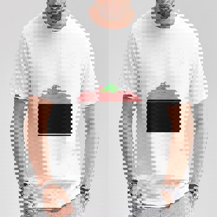 【ネギトロ】マグロ トロ ねぎ 寿司 おすし 軍艦巻き 可愛い おもしろ 面白い 食べ物 鮨 ネタ ウケ狙い 文字入り Tシャツ 面白い贈り物