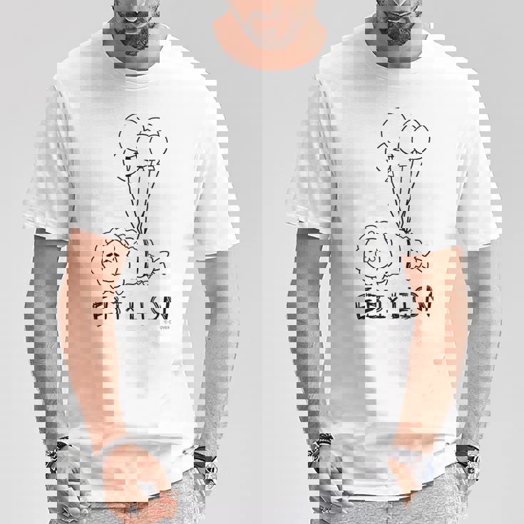 【夏色まつり】えびふらいおんは空を飛ぶ Tシャツ 面白い贈り物