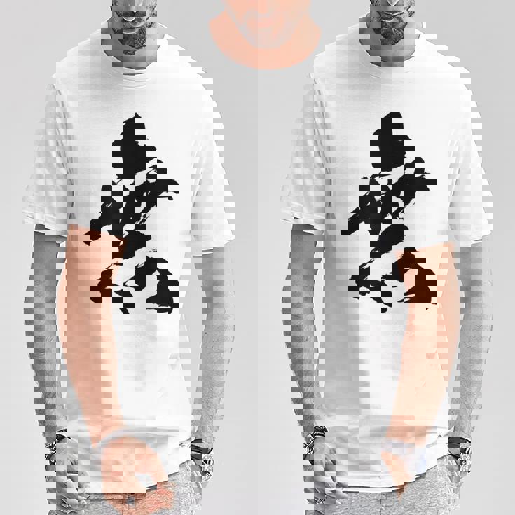 【無】一文字 漢字 日本語 毛筆 書道 筆文字 言葉 和柄 日本 かっこいい お土産 海外 おもしろ 面白い 文字入り Tシャツ 面白い贈り物