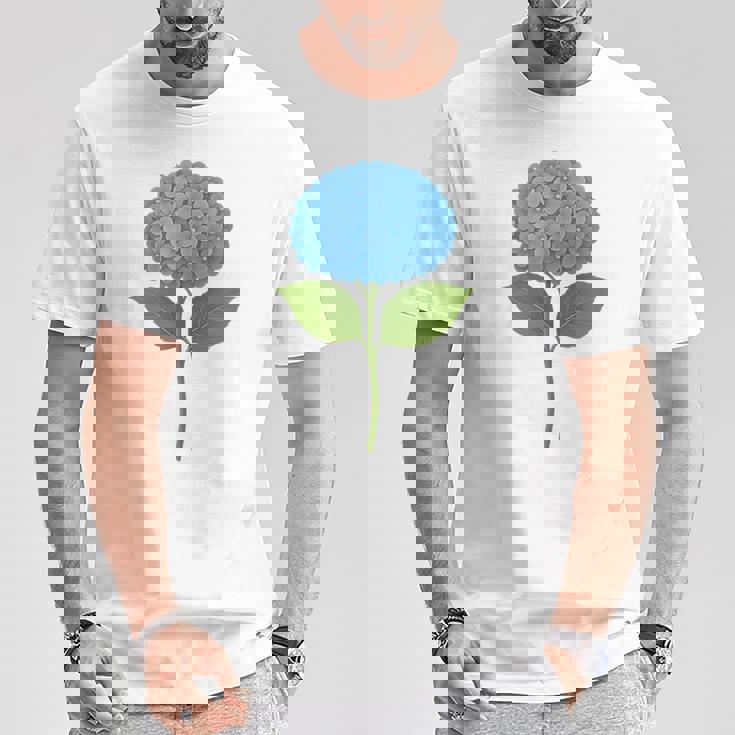 【花の花】あじさい美、花好き、自然 Tシャツ 面白い贈り物