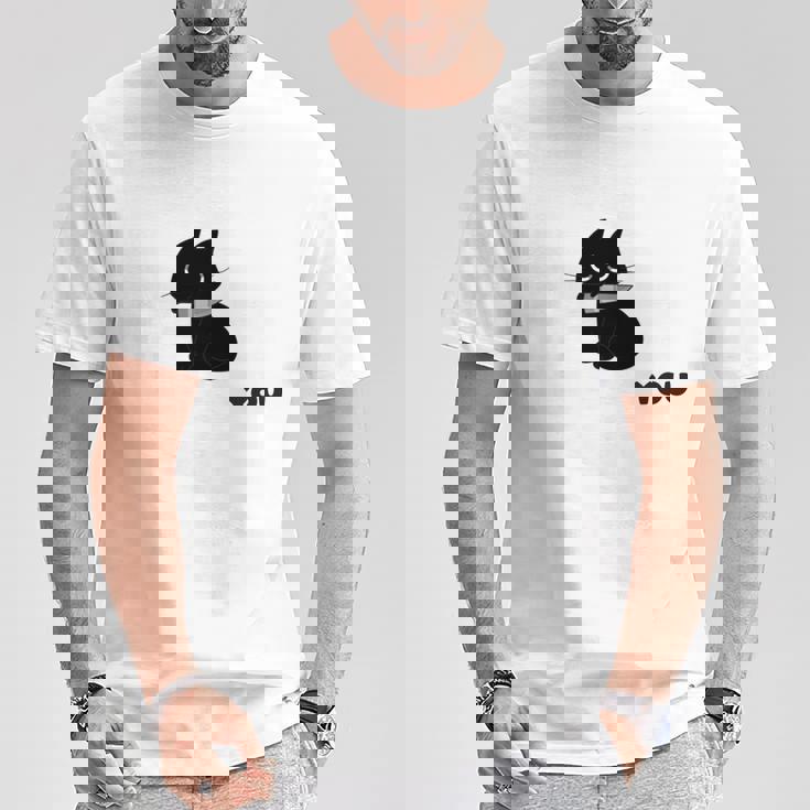 あなたを見ている 長袖tシャツ Tシャツ 面白い贈り物