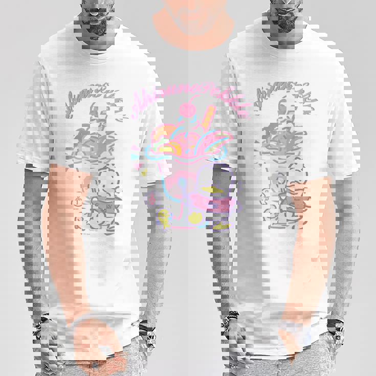 あひるのペックル スイーツpop Tシャツ 面白い贈り物