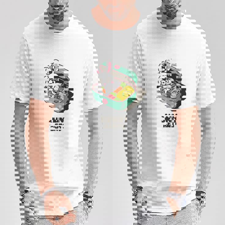 うさぎ弁当 かわいいウサギの和風弁当 ダジャレ Tシャツ 面白い贈り物