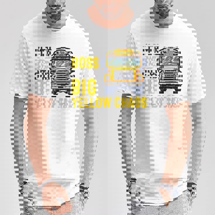 おかしなスクールバス運転手感謝 男性 女性 退職 Tシャツ 面白い贈り物