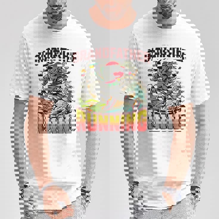 おじいちゃん ランニング ニンジャ メンズ おもしろ Tシャツ 面白い贈り物