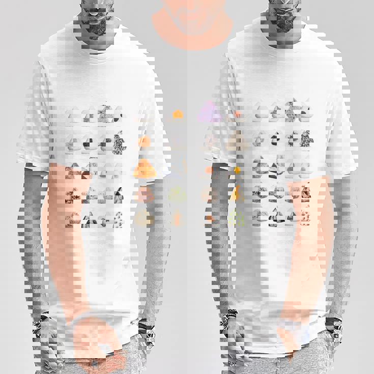 おにぎり 種類 面白いtシャツ おもしろ 食べ物 文字入り メンズ 面白い 服 ネタ グッズ 文字tシャツ プレゼント 長袖tシャツ Tシャツ 面白い贈り物