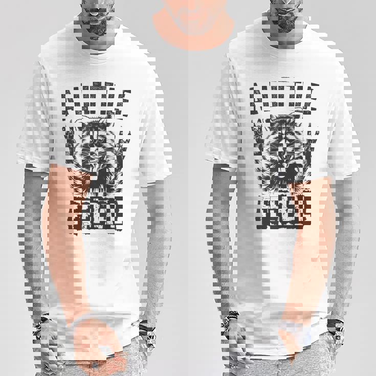 おもしろいアライグマのグラフィック 小さなフェラル 幼児 男の子 女の子 フェラル Tシャツ 面白い贈り物