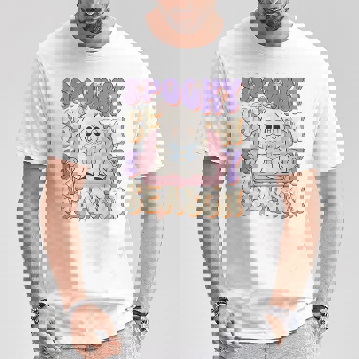 おもしろい言葉 不気味な季節 ハロウィン 幽霊 先生 女性 男性 Tシャツ 面白い贈り物