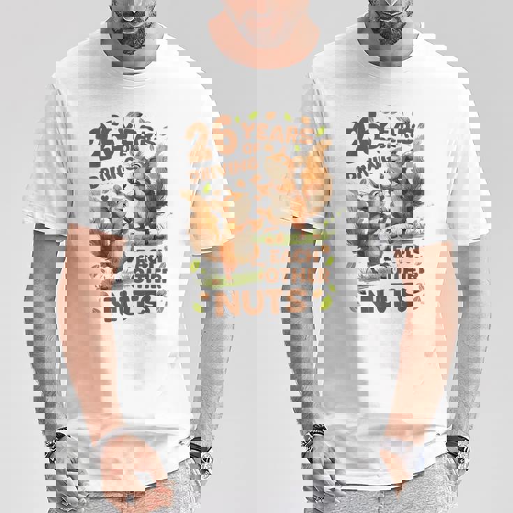 お互いの運転26年 ナッツ26周年 結婚26周年 Tシャツ 面白い贈り物