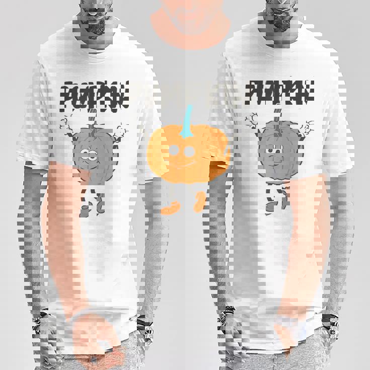 かぼちゃ Pumpkin キャラクター 顔 イラスト かわいい おもしろ シンプル ゆるい 野菜 ゆるキャラ Tシャツ 面白い贈り物