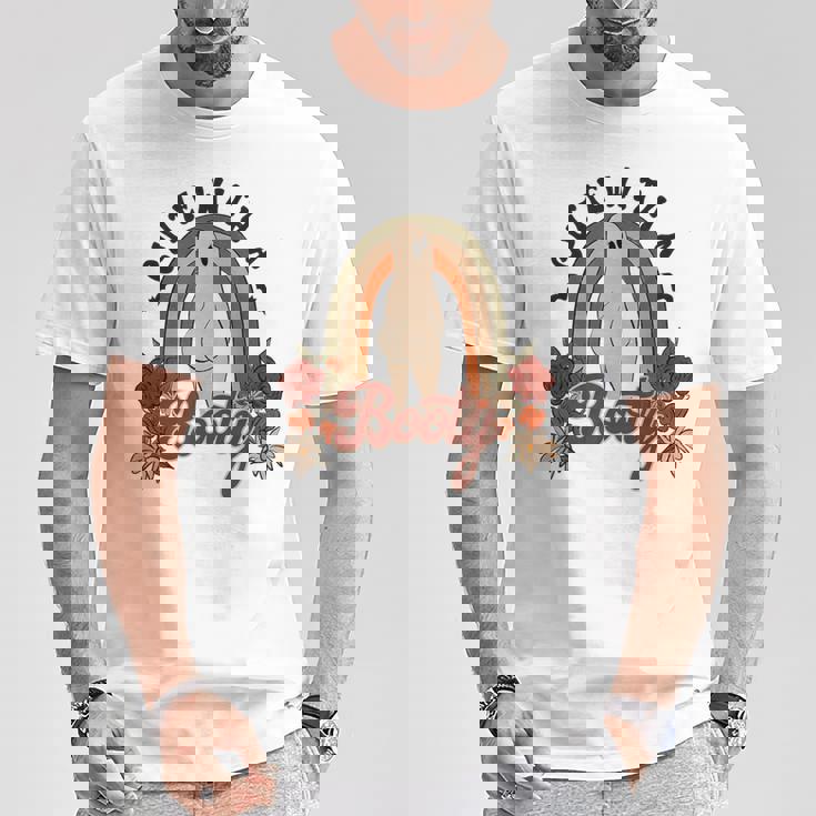 かわいいお尻 面白い ハロウィン ゴースト レトロ ヴィンテージ スタイル Tシャツ 面白い贈り物