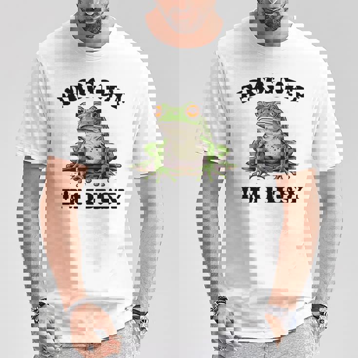 かわいいカエルデザイン Tシャツ 面白い贈り物