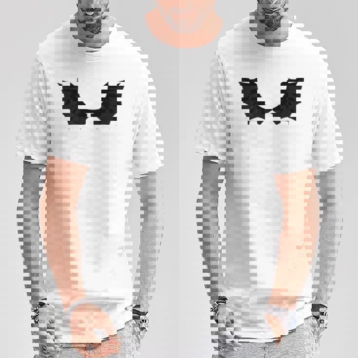 かわいいハロウィンブラックコウモリの羽 Tシャツ 面白い贈り物