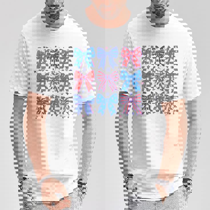 かわいい愛国的なボウスターデザイン7月4日シャツusaプライド Tシャツ 面白い贈り物