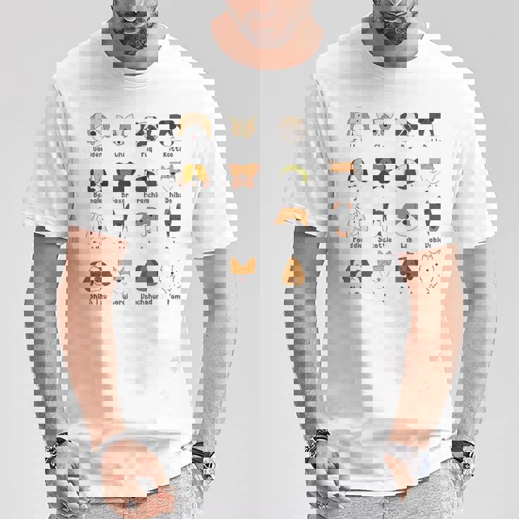 かわいい面白い犬種 Tシャツ 面白い贈り物