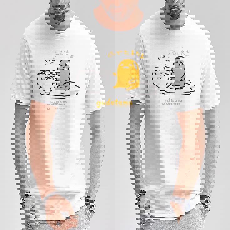 ぐでたま ぐーでたまたま ダークカラー Tシャツ 面白い贈り物