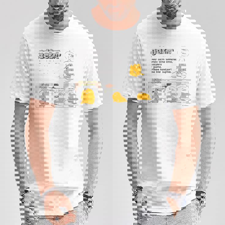 ぐでたま コミック ライトカラー Tシャツ 面白い贈り物