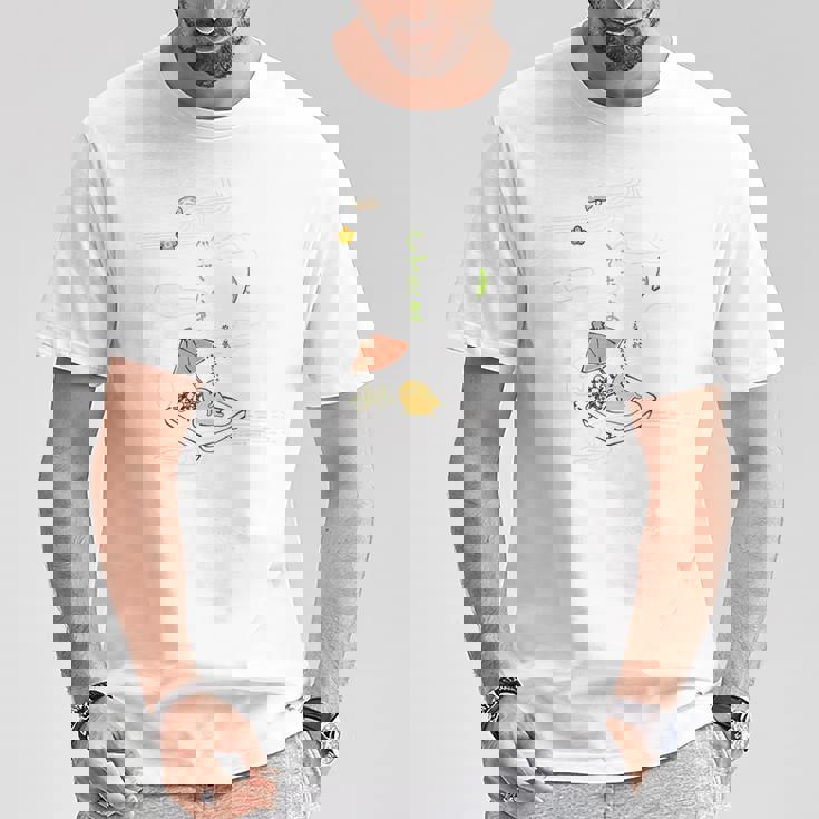 ぐでたま 鶏卵戯画 Tシャツ 面白い贈り物