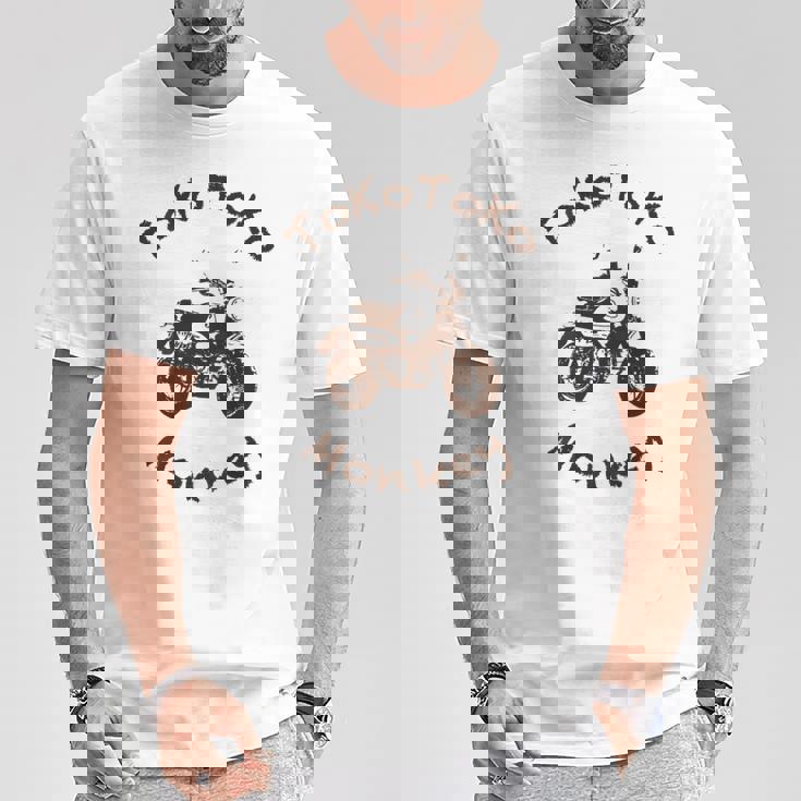 とことこモンキー バックプリント Tシャツ 面白い贈り物