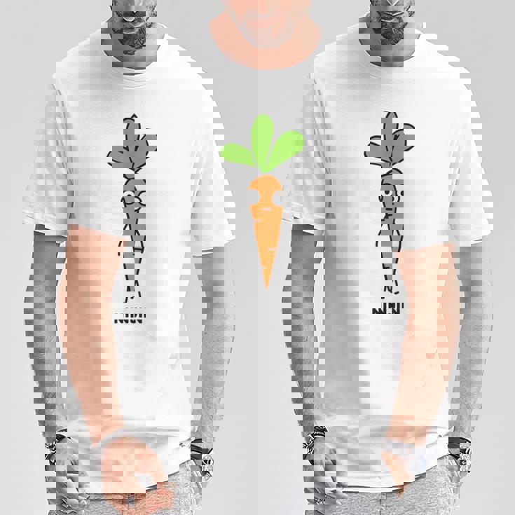 にんじん 人参 顔 イラスト かわいい おもしろ 簡単 シンプル ゆるい 野菜 Tシャツ 面白い贈り物