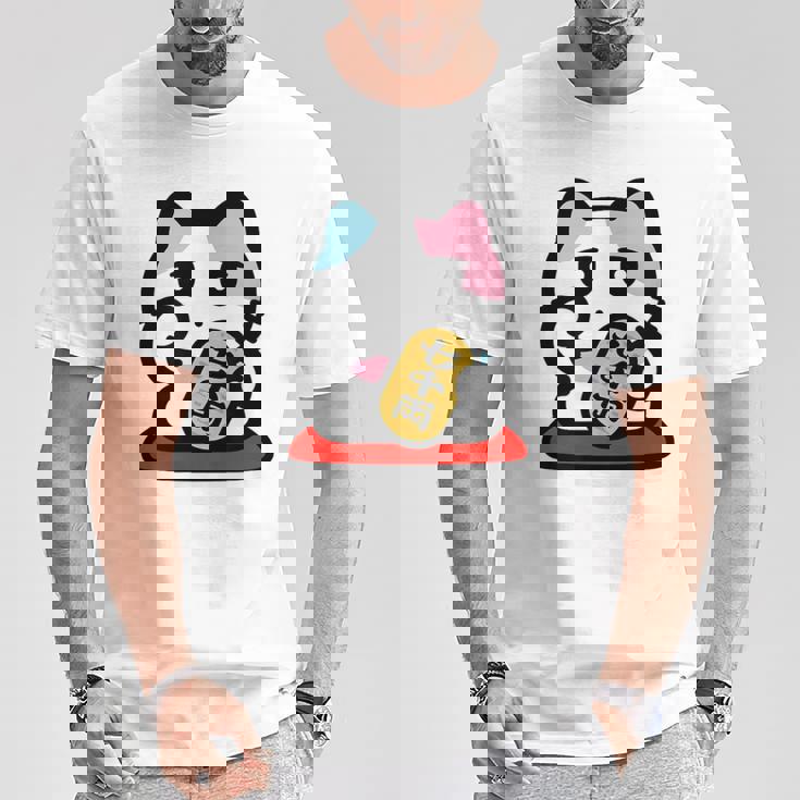 びーえするるる【Bsテレ東公式】まねきねこイラストtシャツ（10色） Tシャツ 面白い贈り物