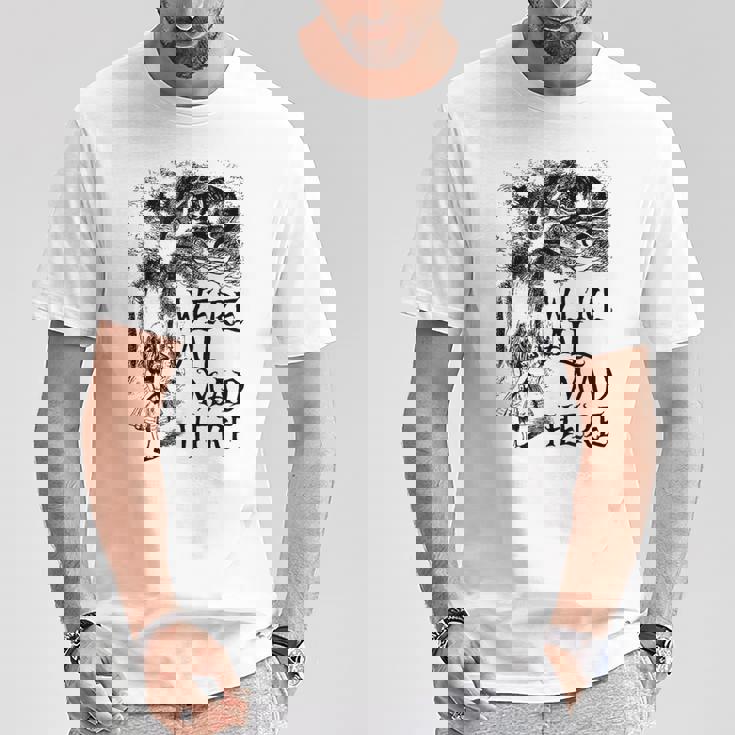 みんな怒ってるよ不思議の国のアリス Tシャツ 面白い贈り物